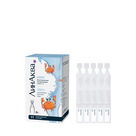 Фото ЛинАква Беби, средство для промывания носа 0,9%, тюбик-капельницы 2 мл, 30 шт.