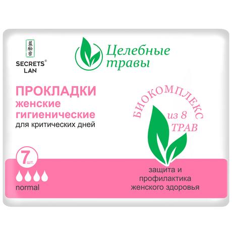 Фото Секреты Лан Прокладки Целебные травы дневные 4 капли, 7 шт