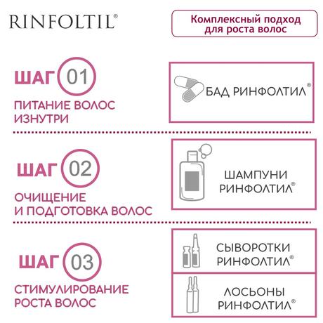 Фото Ринфолтил липосомальная сыворотка против выпадения волос. Для ослабленных и истонченных волос, флаконы 160 мг, 30 шт.