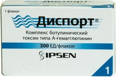 Фото Диспорт, лиофилизат для приготовления раствора для инъекций 300 ЕД, флакон 3 мл