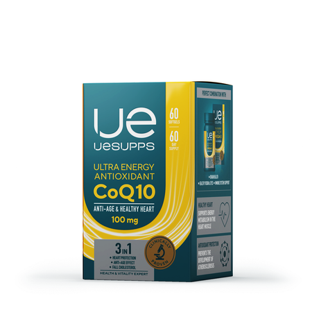 Фото UESUPPS Ультра Энерджи Антиоксидант Коэнзим Q10, капсулы, 60 шт.