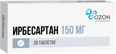 Фото Ирбесартан табл п/о плен 150 мг х28