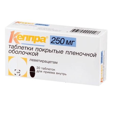 Фото Кеппра таблетки, покрытые пленочной оболочкой 250 мг, 30 шт.