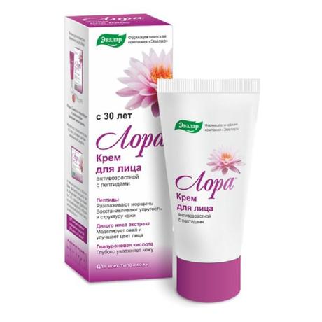 Фото Лора, крем для лица с пептидами и гиалуроновой кислотой 30 г