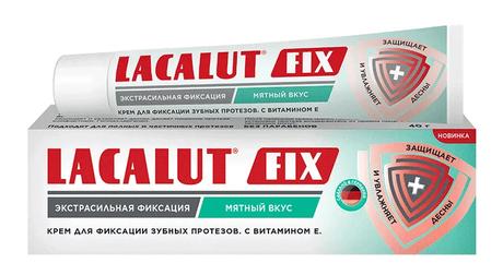 Фото Лакалют Fix крем для фиксации протезов (мятный вкус), 70 г