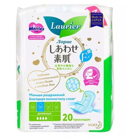 Фото Laurier F, прокладки гигиенические дневные супертонкие с крылышками (22,5 см), 20 шт.