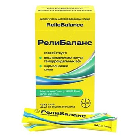 Фото РелиБаланс, суспензия (апельсин), саше 10 мл, 20 шт.