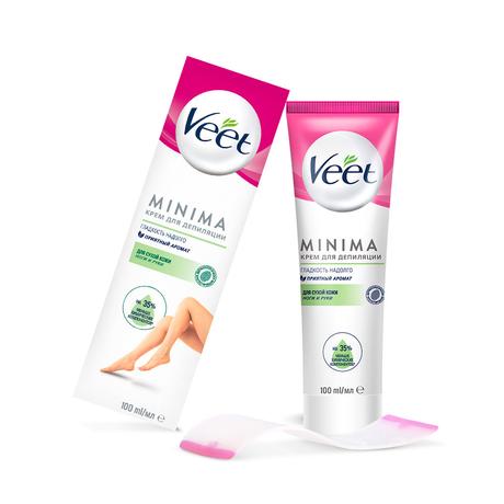 Фото Veet MINIMA, крем для депиляции для сухой кожи, 100 мл
