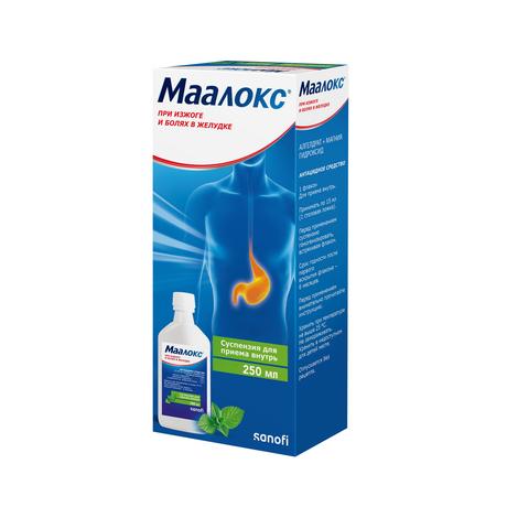 Фото Маалокс, суспензия, 250 мл