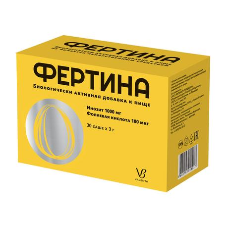 Фото Фертина Инозит Фолиевая кислота, саше 100 мкг, 30 шт.