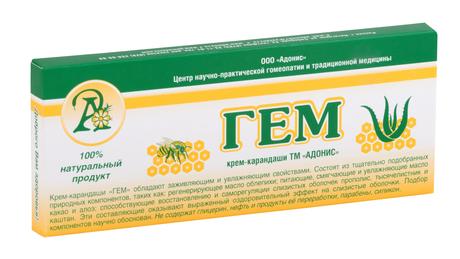 Фото Гем Крем-карандаш лубрик для интимной гигиены, 10 шт.