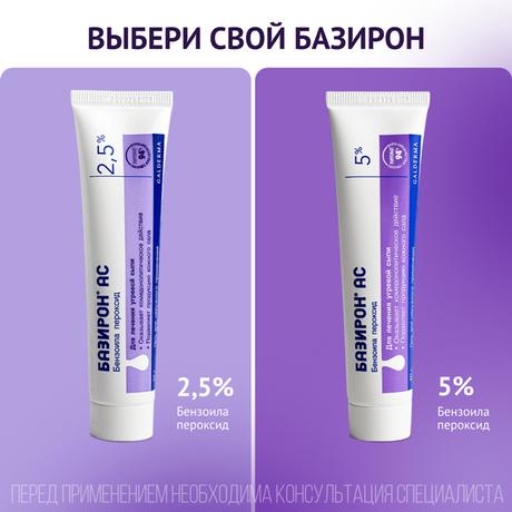 Фото Базирон АС, гель 5%, 40 г