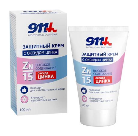 Фото 911 Professional Sanitizing, крем защитный для кожи с оксидом цинка 100 мл