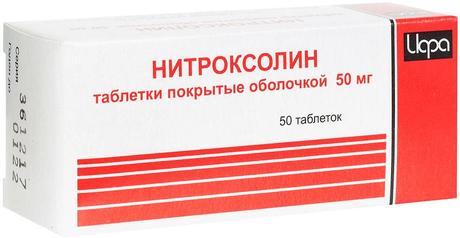 Фото Нитроксолин, таблетки покрыт. плен. об. 50 мг, 50 шт. (Ирбитский ХФЗ)
