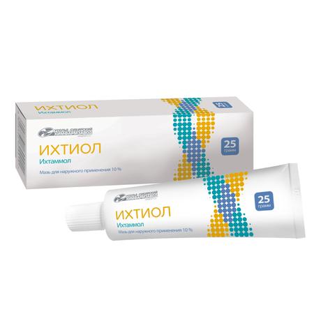 Фото Ихтиол, мазь для наружного применения 10 % туба 25 г, 1 шт.