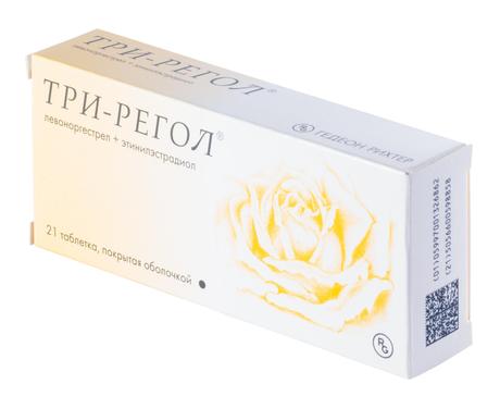 Фото Три-регол, таблетки покрыт. плен. об., 21 шт.