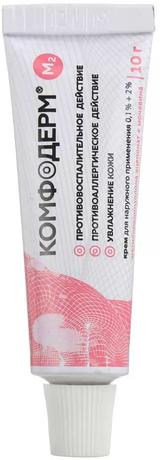Фото Комфодерм М2, крем 0.1%+2%, 10 г