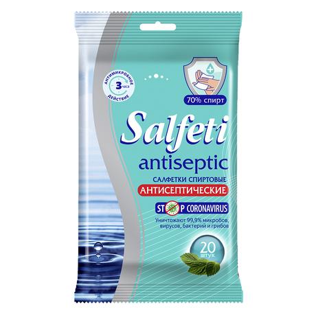 Фото Салфетки Salfeti антисептические спиртовые, 20 шт.