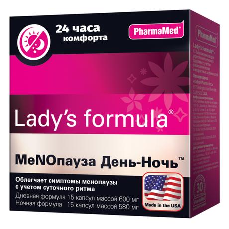 Фото Lady's formula Менопауза день-ночь, капсулы, 2 упаковки по 15 шт.