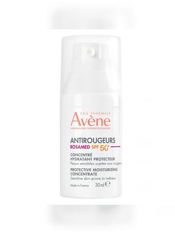 Фото AVENE Antirougeurs Rosamed SPF 50+ (Авен Антиружер Розамед) Защитный увлажняющий концентрат для кожи, склонной к покраснениям 30 мл