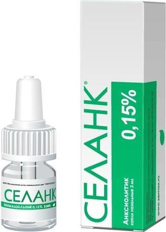 Фото Селанк капли назальные, флакон 0,15%, 3 мл