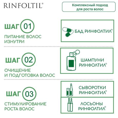 Фото Ринфолтил, липосомальная сыворотка против выпадения волос для интенсивного роста волос, флаконы 160 мг, 30 шт.