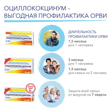 Фото Оциллококцинум, гранулы гомеопатические 1 г, 30 шт.