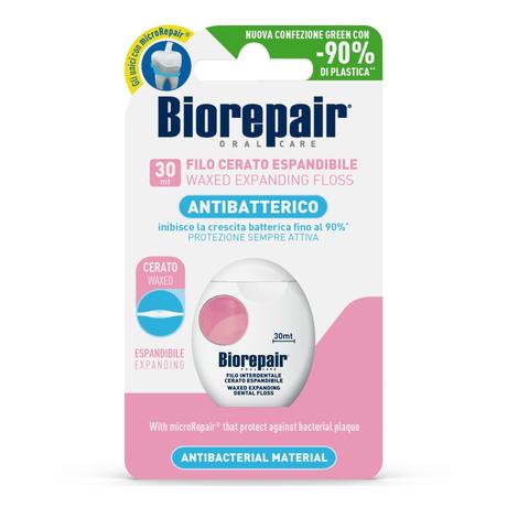 Фото Biorepair Filo Cerato Espandibile/Вощеная расширяющаяся зубная нить, 30 м