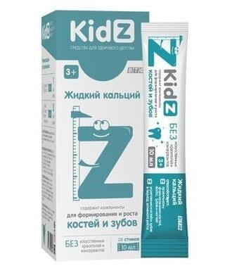 Фото КидЗ (Kidz) Жидкий кальций, стики, 20 шт.