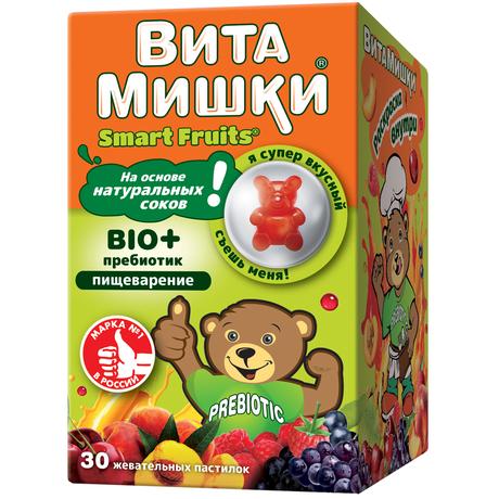 Фото ВитаМишки Bio + пребиотик, пастилки жевательные, 30 шт.
