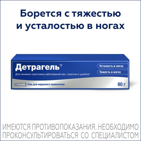 Фото Детрагель, гель, 80 г