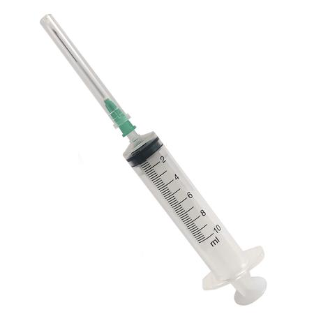 Фото Шприц одноразовый, стерильный 3-х трехкомпонентный Луер 10 мл с иглой 21G (0,8х 40мм), 100 шт.