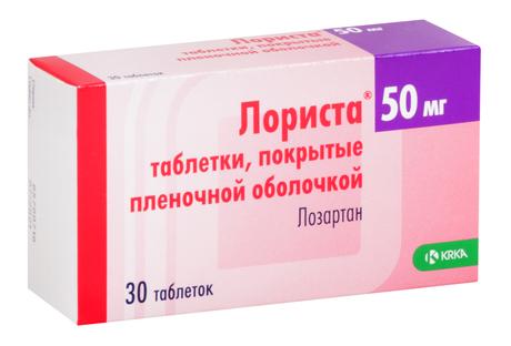 Фото Лориста, таблетки покрыт. плен. об. 50 мг, 30 шт.