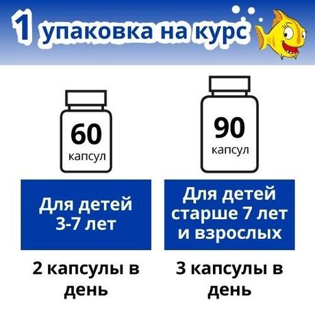 Фото Детский рыбий жир Кусалочка, капсулы 500 мг, 90 шт.