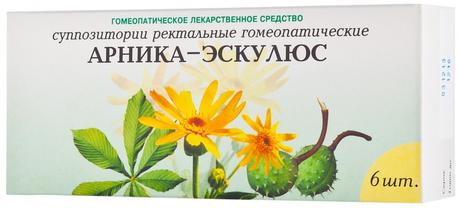 Фото Арника-Экскулюс, суппозитории ректальные, 6 шт.