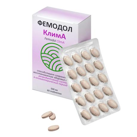 Фото Фемодол Клима таблетки 500 мг, 60 шт.