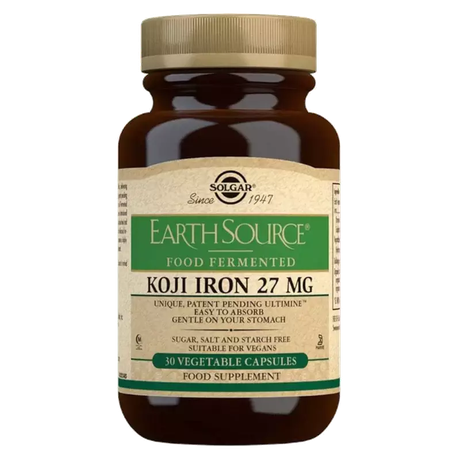 Фото Солгар Железо в ферментированной культуре Коджи, капсулы 27 мг, 30 шт.