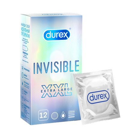 Фото Durex Invisible XXL, презервативы, 12 шт.