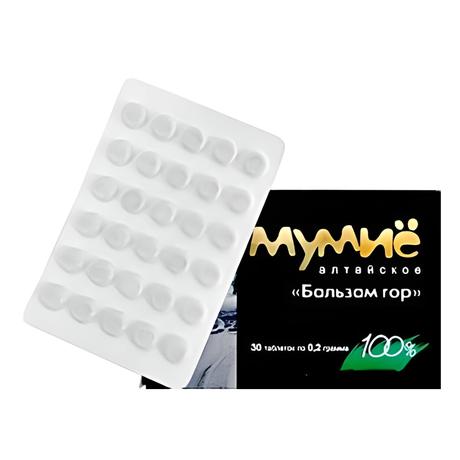 Фото Мумие Алтайское Бальзам гор, таблетки 0.2 г, 30 шт.