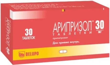 Фото Арипризол, таблетки 30 мг, 30 шт.