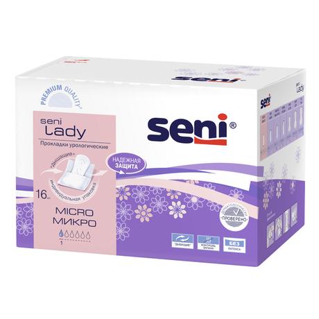 Фото Seni Lady Micro, прокладки урологические, 16 шт.