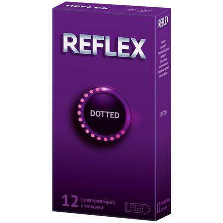Фото Reflex Dotted, презервативы в смазке с точками, 12 шт.