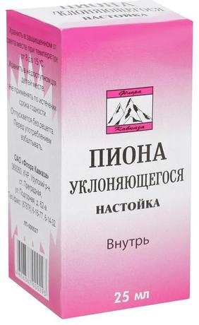 Фото Пиона уклоняющегося настойка, 25 мл (Флора Кавказа)