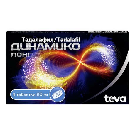 Фото Динамико Лонг таблетки, покрытые пленочной оболочкой 20 мг, 2 шт.