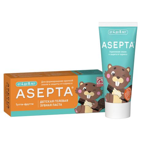 Фото Асепта Kids, гелевая зубная паста (от 4 до 8 лет), 50 мл