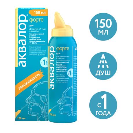 Фото Аквалор Форте, раствор, 150 мл