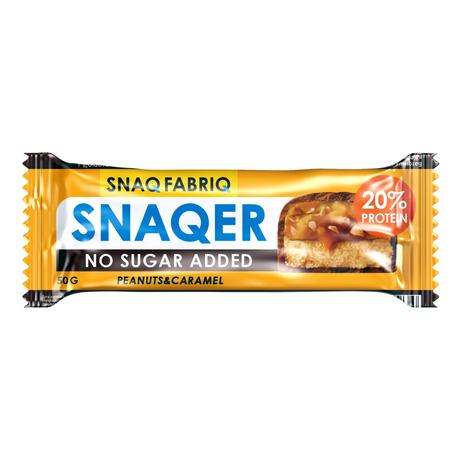 Фото Snaq Fabriq батончик глазированный (арахис/карамель) 50 г, 12 шт.