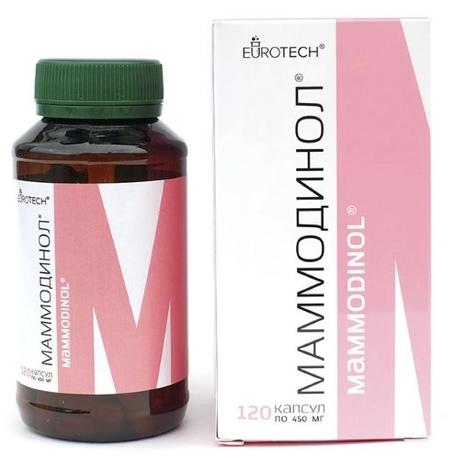 Фото Маммодинол, капсулы 450 мг, 120 шт.