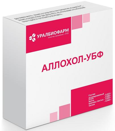 Фото Аллохол, таблетки покрыт. плен. об., 50 шт. (Уралбиофарм)