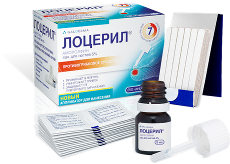 Фото Лоцерил, лак 5%, 5 мл